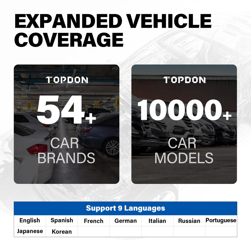 Topdon ArtiDiag500 | Full OBD2 Diagnostic Scanner - Engine, ABS, SRS & Transmission