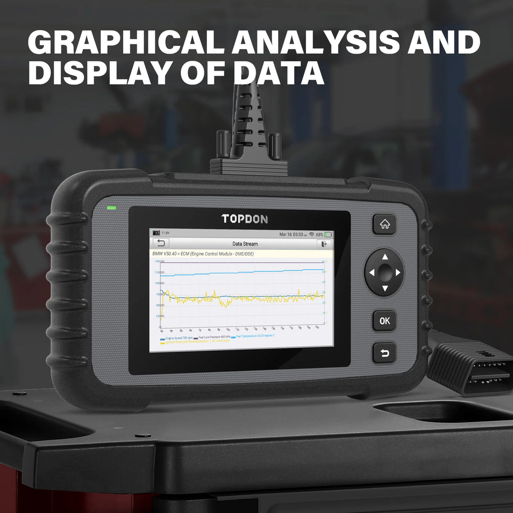 Topdon ArtiDiag500 | Full OBD2 Diagnostic Scanner - Engine, ABS, SRS & Transmission