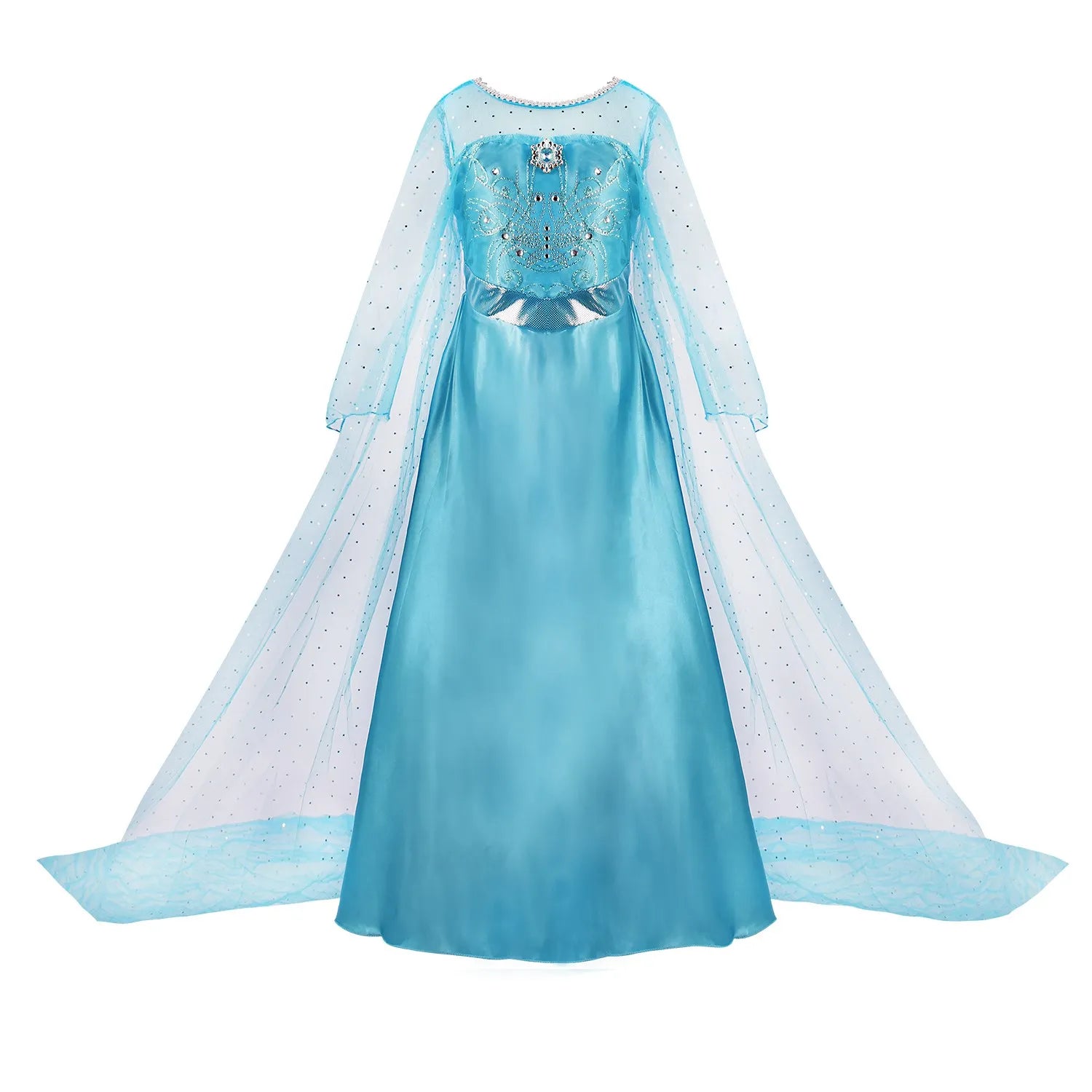Girls' Disney Princess Costume Dress – Elsa, Belle, Rapunzel & More (3–10T)