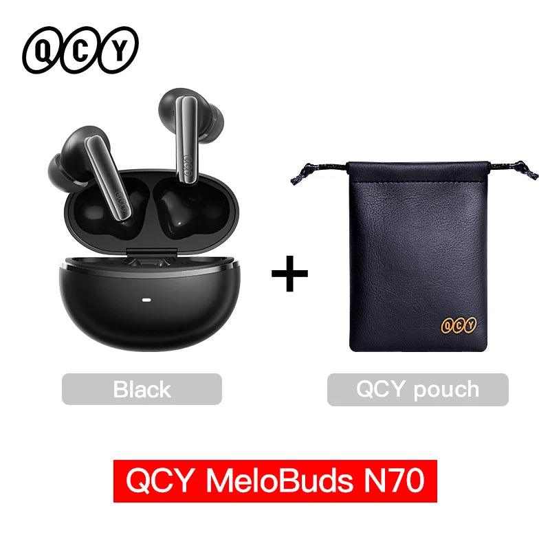 QCY N70 Pro - Adaptive ANC Wireless Earbuds with Hi-Res Audio
