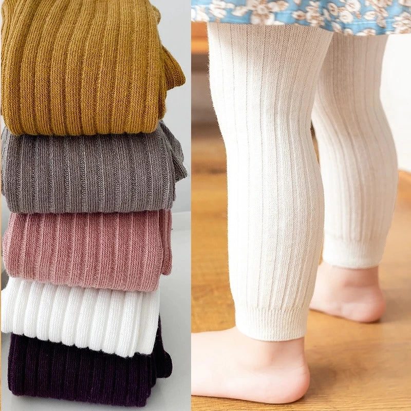 Baby & Kids Cotton Stretch Leggings – Slim Fit Unisex Pants (0–6Y)
