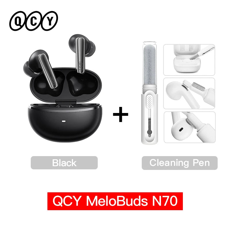 QCY N70 Pro - Adaptive ANC Wireless Earbuds with Hi-Res Audio