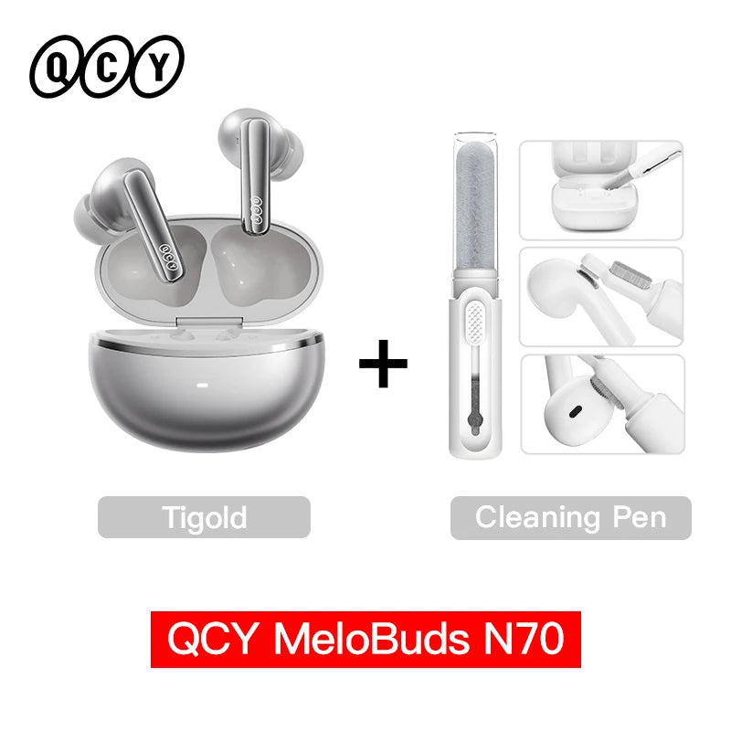 QCY N70 Pro - Adaptive ANC Wireless Earbuds with Hi-Res Audio