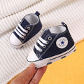 Baby Canvas Sneakers – Star Print Anti-Slip First Walkers (0–18M)
