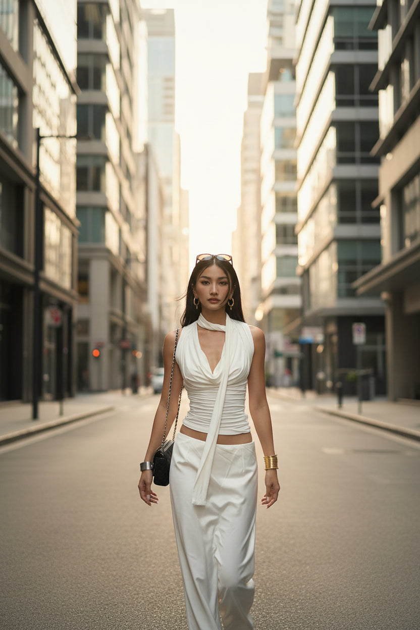 Solid Tank Summer New Women Sexy Sleeveless V-Neck Lady Top Fashion Bandage Streetwear Casual Slim Tank Elegant Knitted Clothing