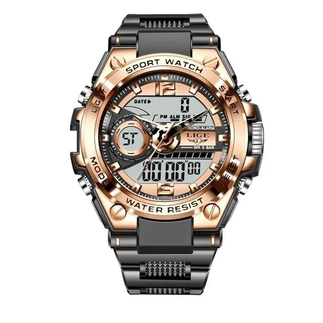 Men Military Watch Digital 50m Waterproof Wristwatch LED Quartz Clock Sport Watch Male Big Watches Men Relogio Masculino