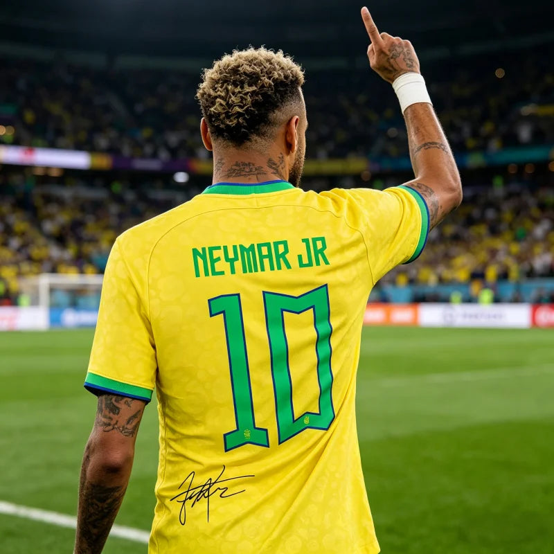 Soccer Jersey Special Edition Neymar No.10 3D Printed Adult Kids Athleisure T-Shirt Family Summer Quick-dry Soft Lightweight