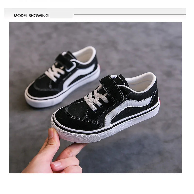 Children's Canvas Sneakers – Low-Top Board Shoes, Parent-Child Style (Unisex)