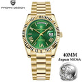 PAGANI DESIGN DD40 Men's Watches 2025 Top Luxury Automatic NH36A Mechanical Wristwatches AR Sapphire Mirror Watch For Men Clock