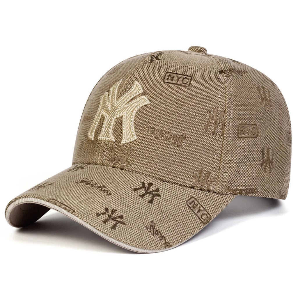 Unisex MY Letter Embroidery Baseball Caps Spring and Autumn Outdoor Adjustable Casual Hats Sunscreen Hat Sports Cap