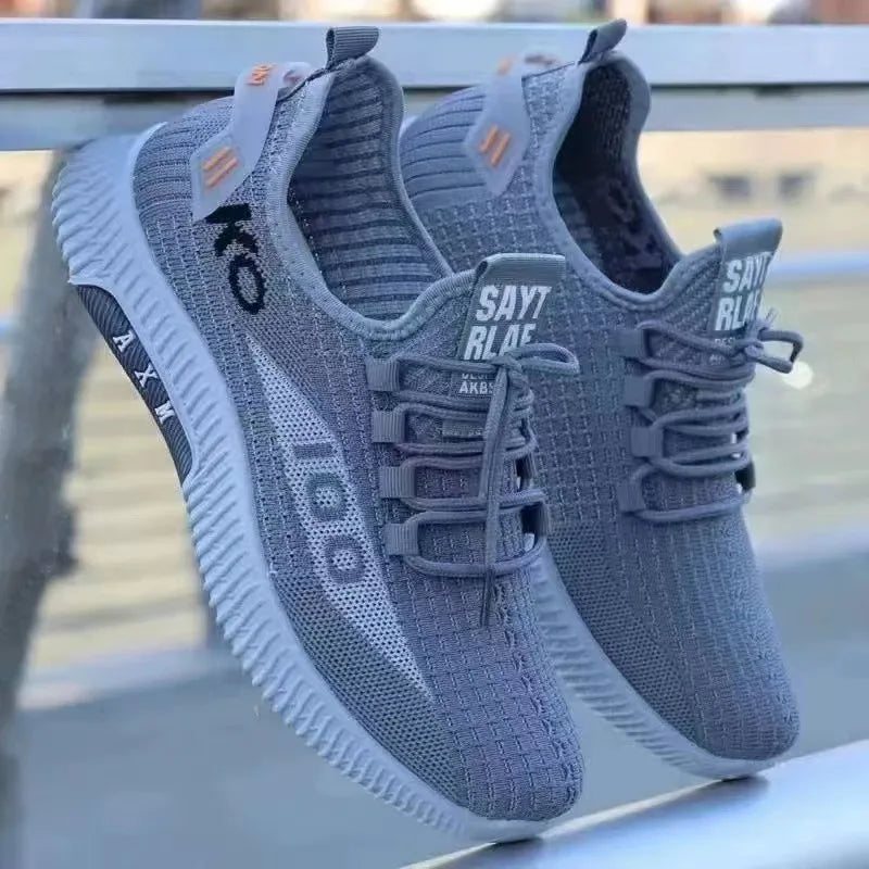 2026 Breathable Air Mesh Sneakers Comfortable Casual Sport Shoes Fashion Men's Woven Shoes for Lightweight Deodorant Outdoors