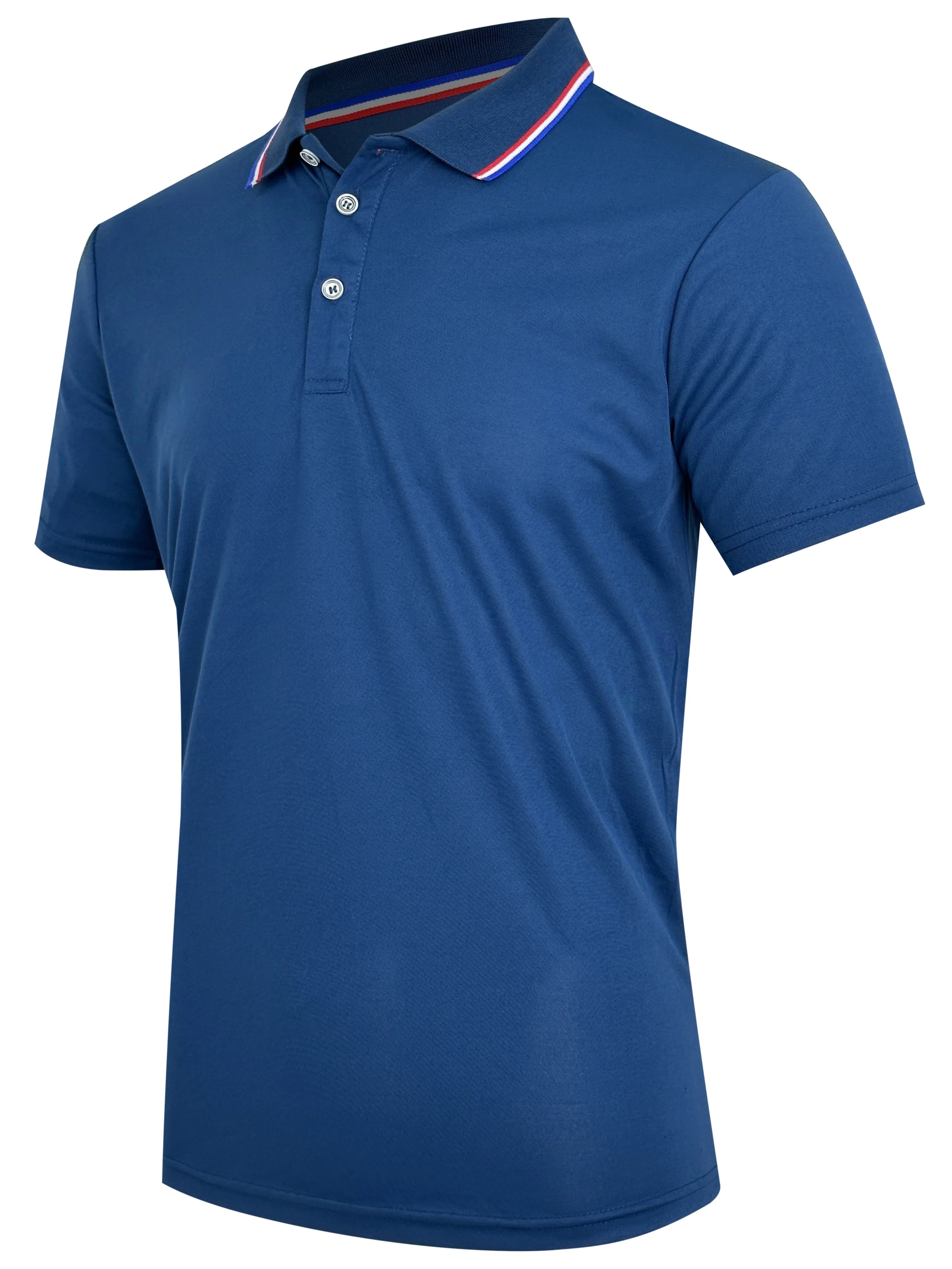 Men’s Summer Polo Shirt – Breathable Solid Color, Short Sleeve
