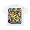 2026 Cristiano Ronaldo Champion T-shirt Men Women Summer Cotton Clothing Loose Fashion Round Neck Short Sleeved Tee Streetwear