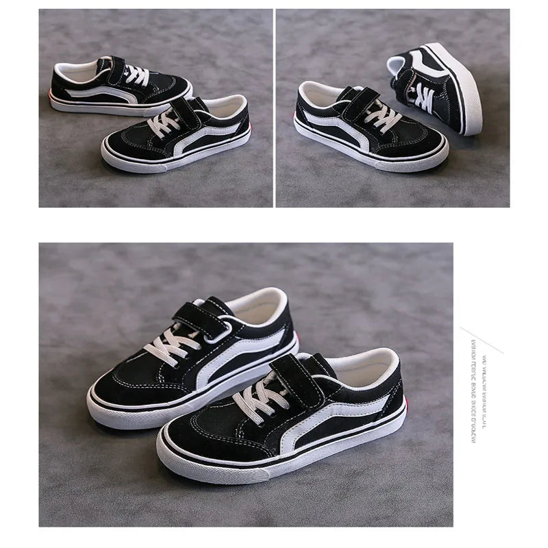 Children's Canvas Sneakers – Low-Top Board Shoes, Parent-Child Style (Unisex)