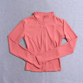 Women's Zip-Up Sport Jacket – Long Sleeve Yoga & Gym Coat