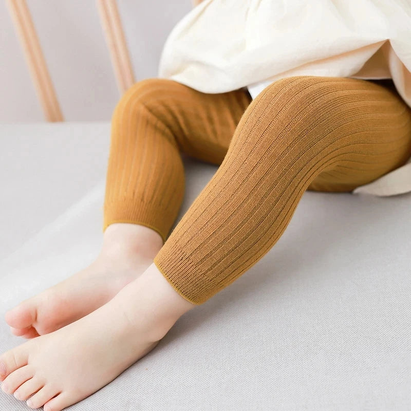 Baby & Kids Cotton Stretch Leggings – Slim Fit Unisex Pants (0–6Y)