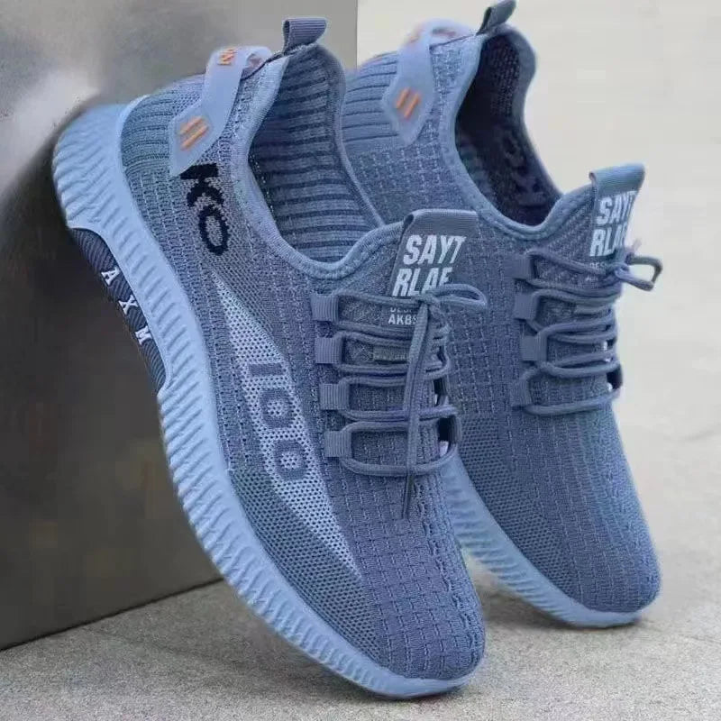 2026 Breathable Air Mesh Sneakers Comfortable Casual Sport Shoes Fashion Men's Woven Shoes for Lightweight Deodorant Outdoors