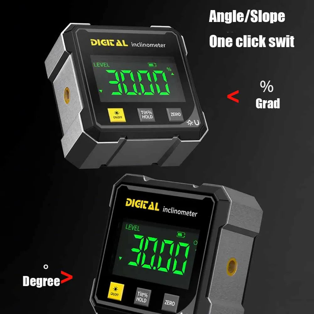 Iron-North Precision Digital Magnetic Angle Gauge & Level