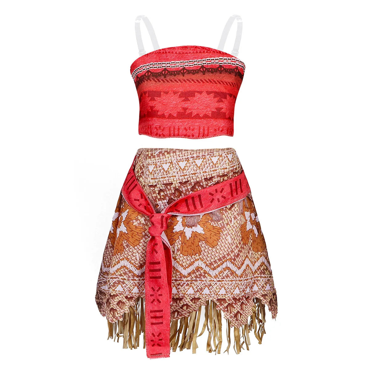 Girls' Moana Polynesian Princess Costume – 2-Piece Dress Up Set