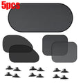5PCS Car Window Sunshade Cover Sun UV Protection Auto Front Rear Black Window Curtain Side Glass Mesh Sunshades Accessories