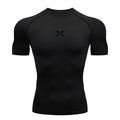 Compression T Shirt Men Summer Sportswear Running T-shirt Elastic Quick Dry Sport Tops Tee Athletic Gym Workout Shirts Men