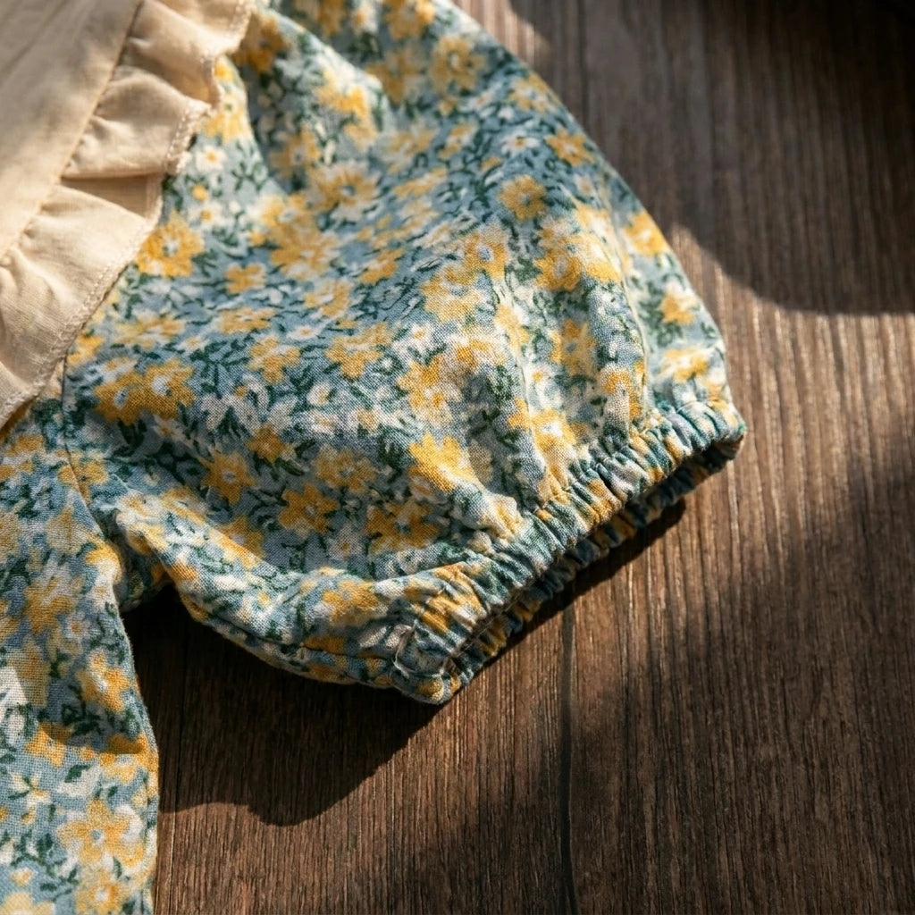 Girls' Floral Dress, Summer Hot-Selling Style, Internet Celebrity Children's Dress, Stylish Little Girl Dress