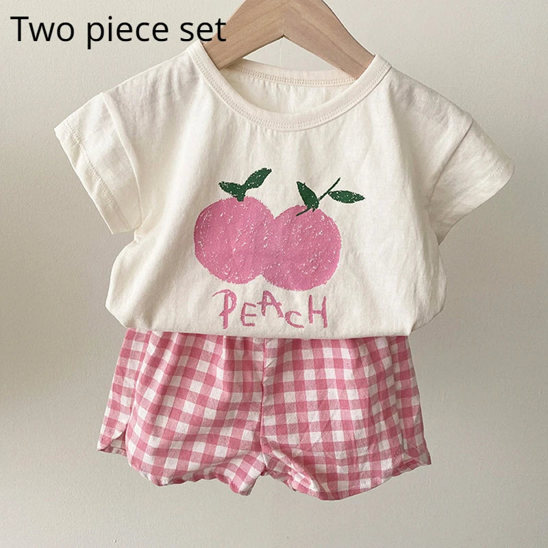 Baby & Toddler Cartoon Pajamas Set – Sleeveless Cotton Nightwear, Unisex (Summer)