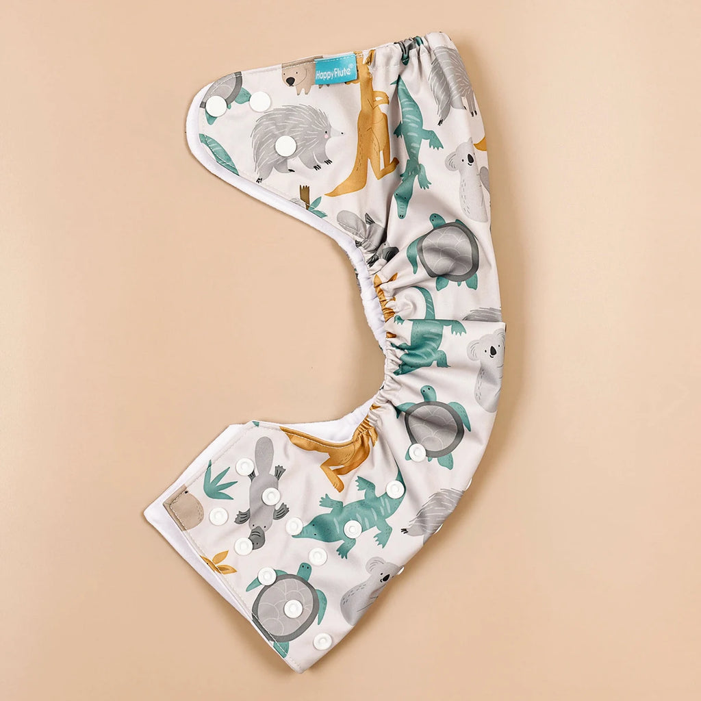 Reusable Pocket Diapers 3-Pack – Washable Adjustable Baby Nappy Cover (3–15 kg)