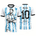 Messi No.10 football jersey training Kit West Coast style T-shirt Summer Sports Men's T-Shirt Kid's Clothing cycling jersey ﻿