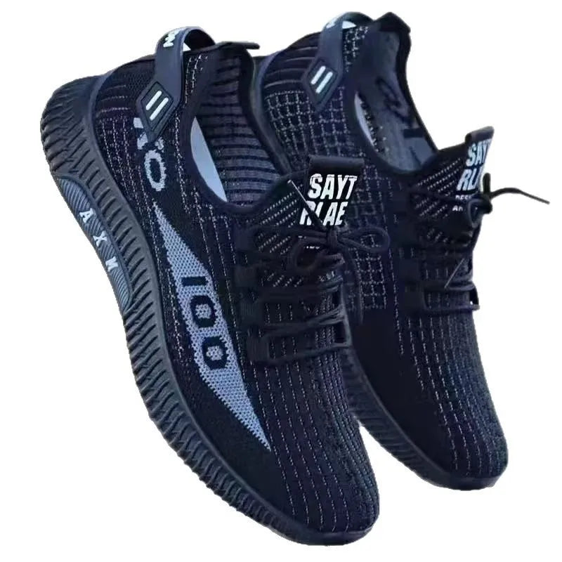 2026 Breathable Air Mesh Sneakers Comfortable Casual Sport Shoes Fashion Men's Woven Shoes for Lightweight Deodorant Outdoors