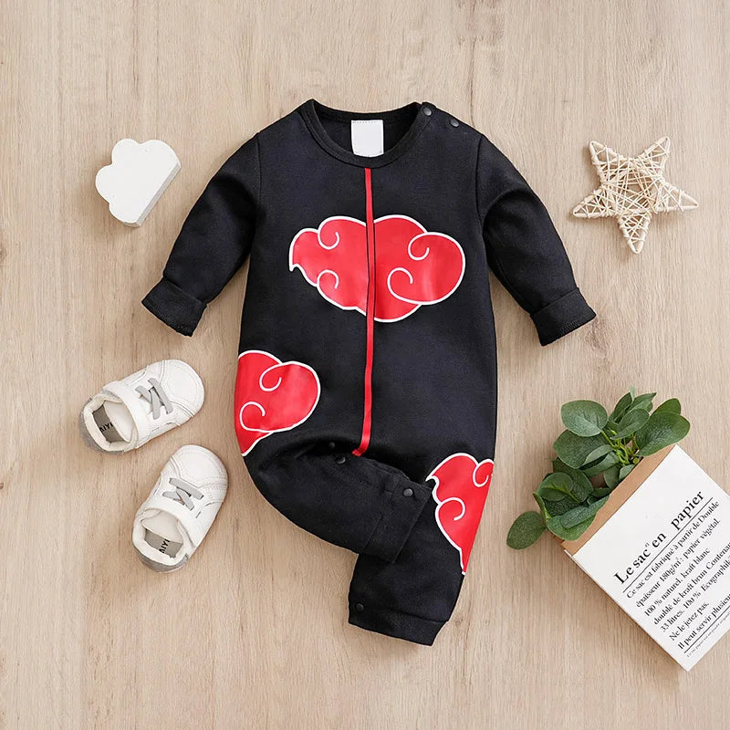 Newborn Baby Romper – Soft Cotton Cartoon Long Sleeve Onesie (0–18M)