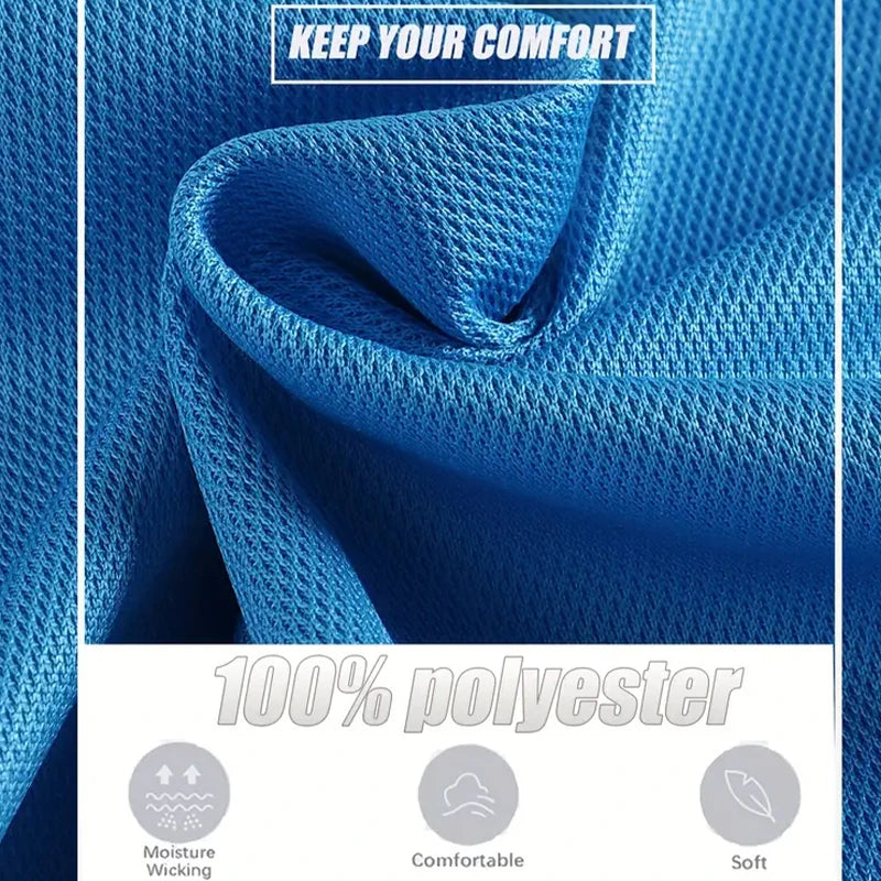 Men’s Summer Polo Shirt – Breathable Solid Color, Short Sleeve