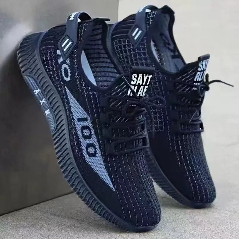 2026 Breathable Air Mesh Sneakers Comfortable Casual Sport Shoes Fashion Men's Woven Shoes for Lightweight Deodorant Outdoors