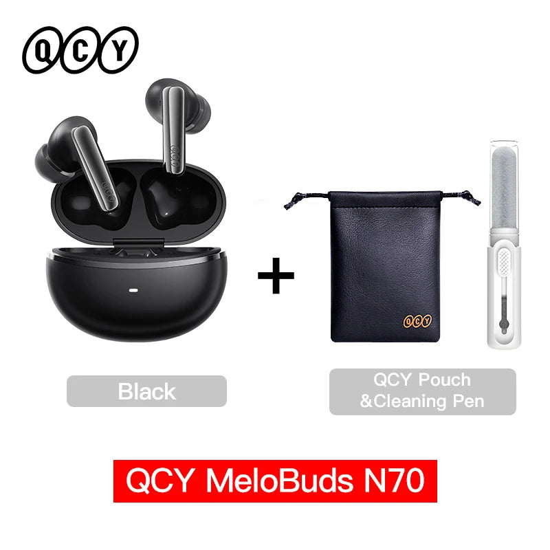 QCY N70 Pro - Adaptive ANC Wireless Earbuds with Hi-Res Audio