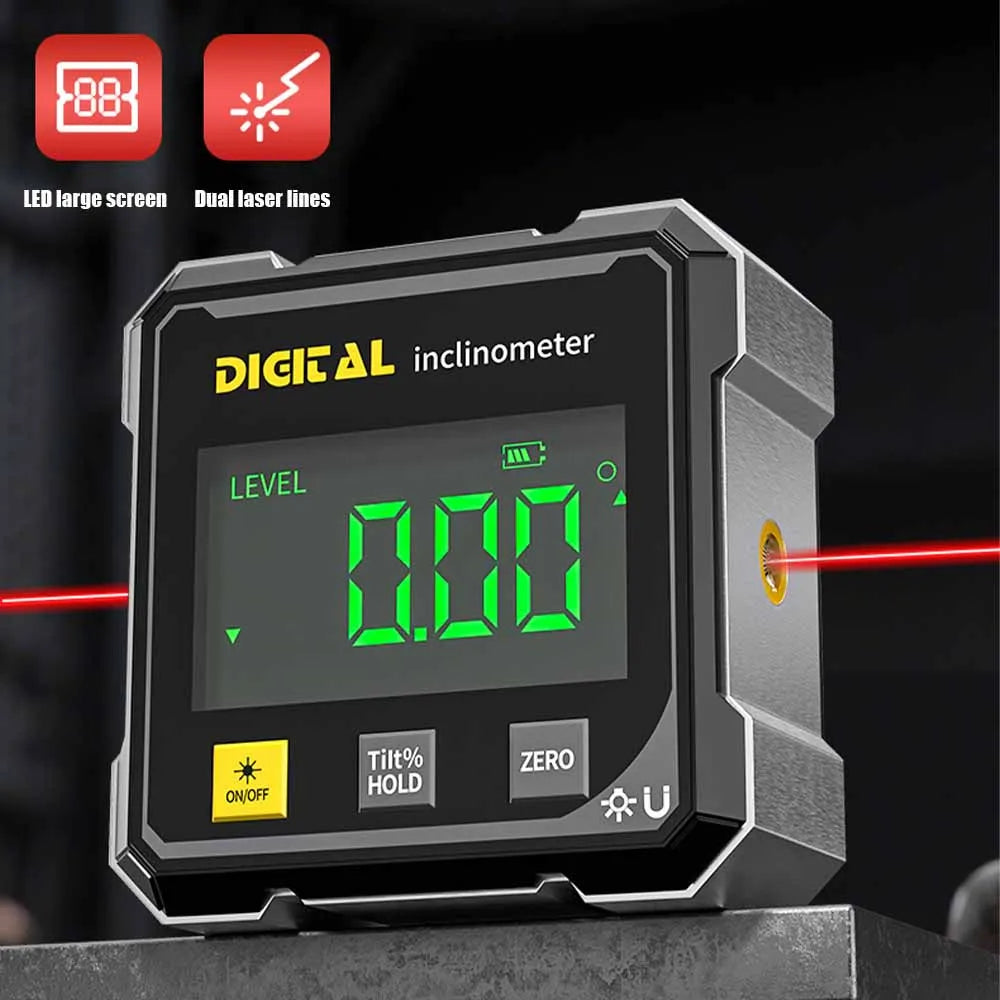 Iron-North Precision Digital Magnetic Angle Gauge & Level