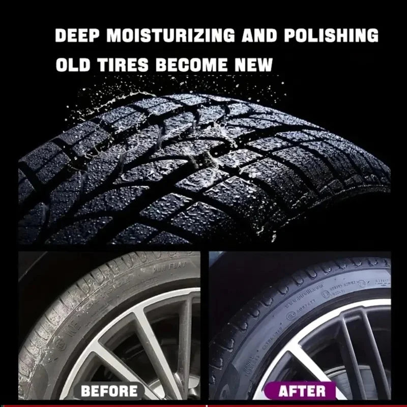 Tire Coating Wax Car Tire Retreading and Film Plating Cream Tire Shine Coating Wax Auto Rubber Parts Shiny Paste Re-black Polish
