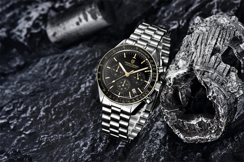 PAGANI DESIGN Moon Mens Watches Quartz Automatic Watch Men Luxury Sports VK63 Chronograph Waterproof Sapphire Reloj Hombre 2025