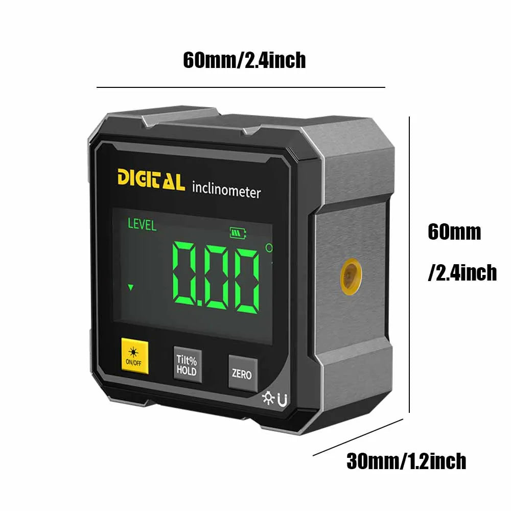 Iron-North Precision Digital Magnetic Angle Gauge & Level