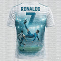 Fashionable Cristiano Ronaldo Football Jersey Quick-Dry Sports T-Shirt for Soccer Fans, Perfect for Outdoor Wear FamilyMatching