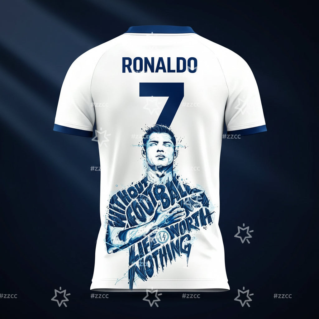 2026 Cristiano Ronaldo Fan Commemorative Edition No.7 Football Jersey Summer Sports Men's T-Shirt Children's Clothing Tee Woman