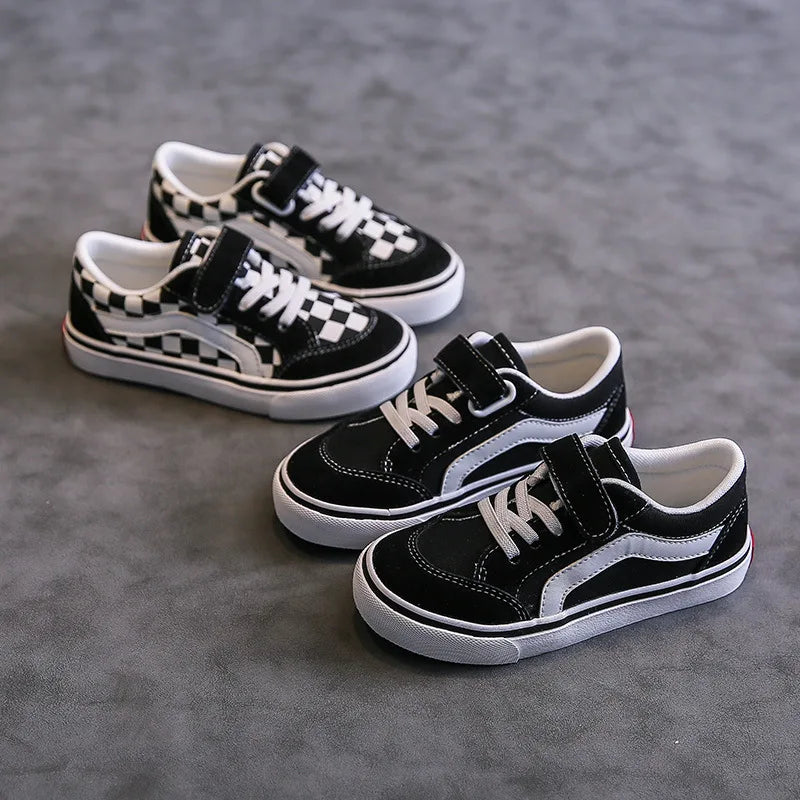 Children's Canvas Sneakers – Low-Top Board Shoes, Parent-Child Style (Unisex)