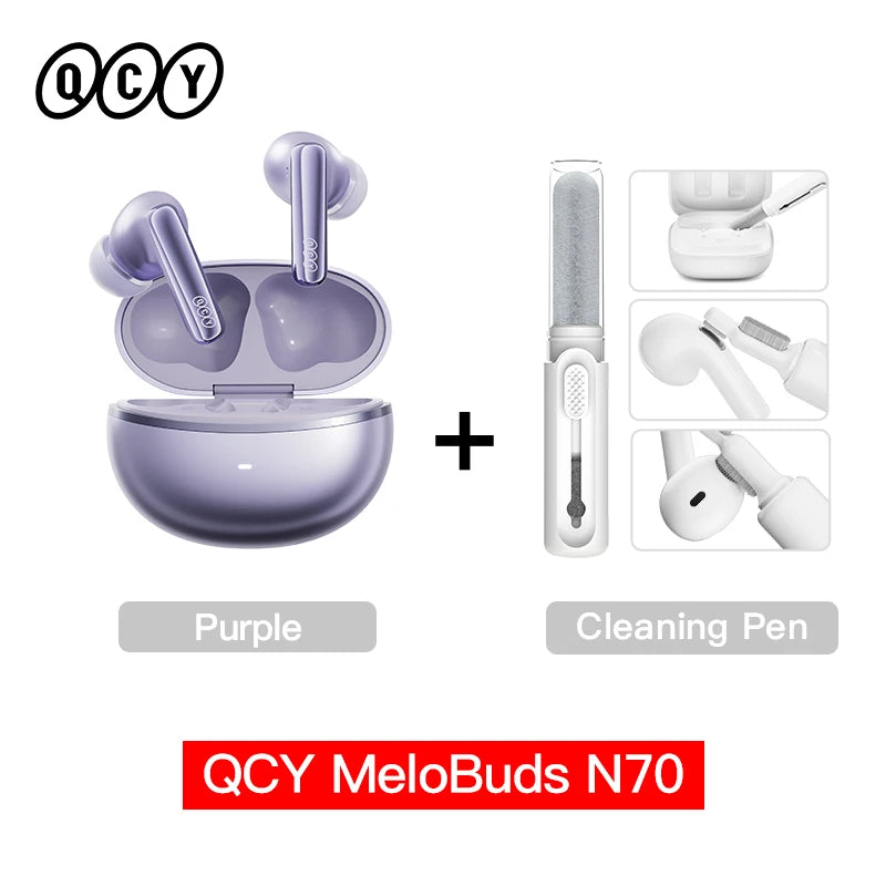 QCY N70 Pro - Adaptive ANC Wireless Earbuds with Hi-Res Audio
