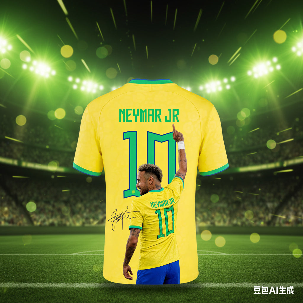 Soccer Jersey Special Edition Neymar No.10 3D Printed Adult Kids Athleisure T-Shirt Family Summer Quick-dry Soft Lightweight
