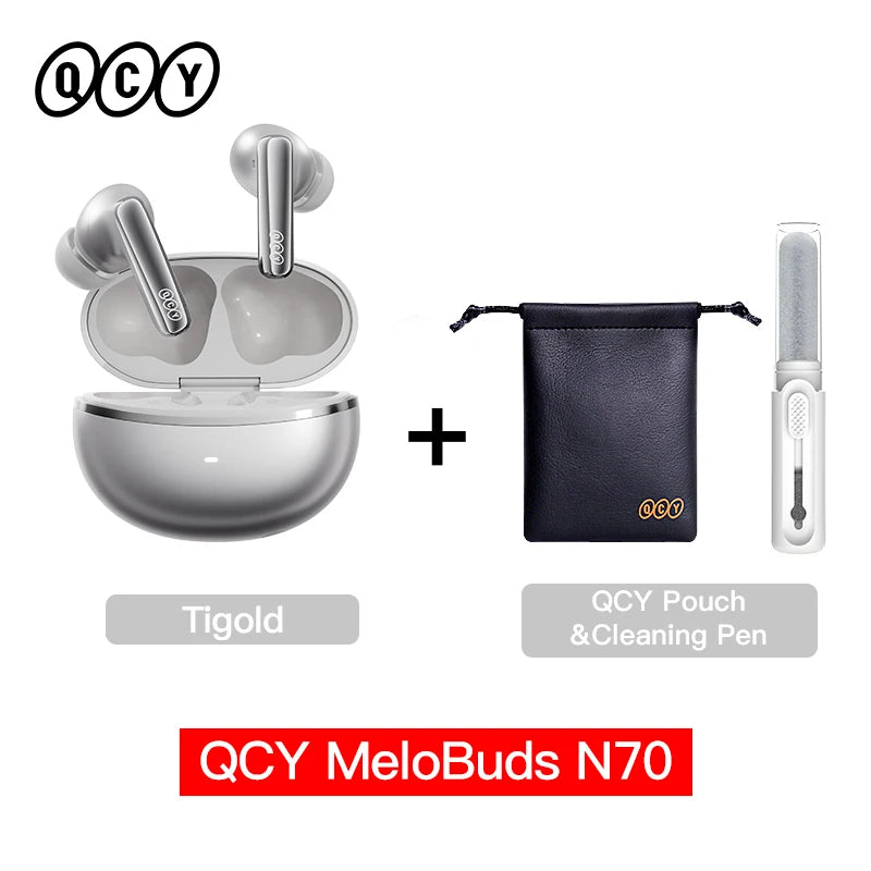 QCY N70 Pro - Adaptive ANC Wireless Earbuds with Hi-Res Audio
