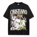 2026 Cristiano Ronaldo  Short Sleeve Football Star Design American Print Heavy Cotton T-Shirt Comfortable and Breathable