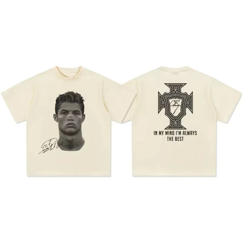 Neymar Cristiano Ronaldo American Football Star Print Summer Casual Sports Short Sleeve T-Shirt Women Print Fashion Men T-Shirt