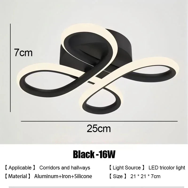 LED Strip Aisle Ceiling Lights Modern Minimalist Living Room Lamps For Balcony Entrance Staircase Home Decor Multiple shapes