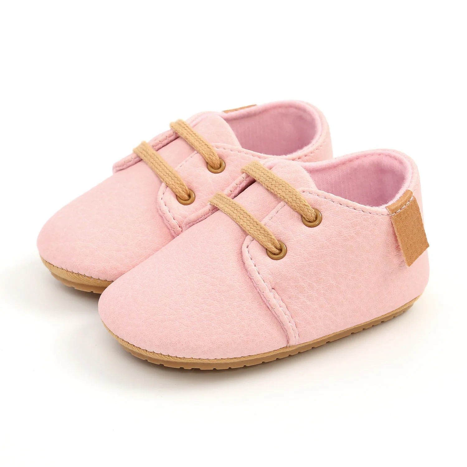 Baby Sports Shoes – Retro PU Leather Anti-Slip Moccasins (0–24M)