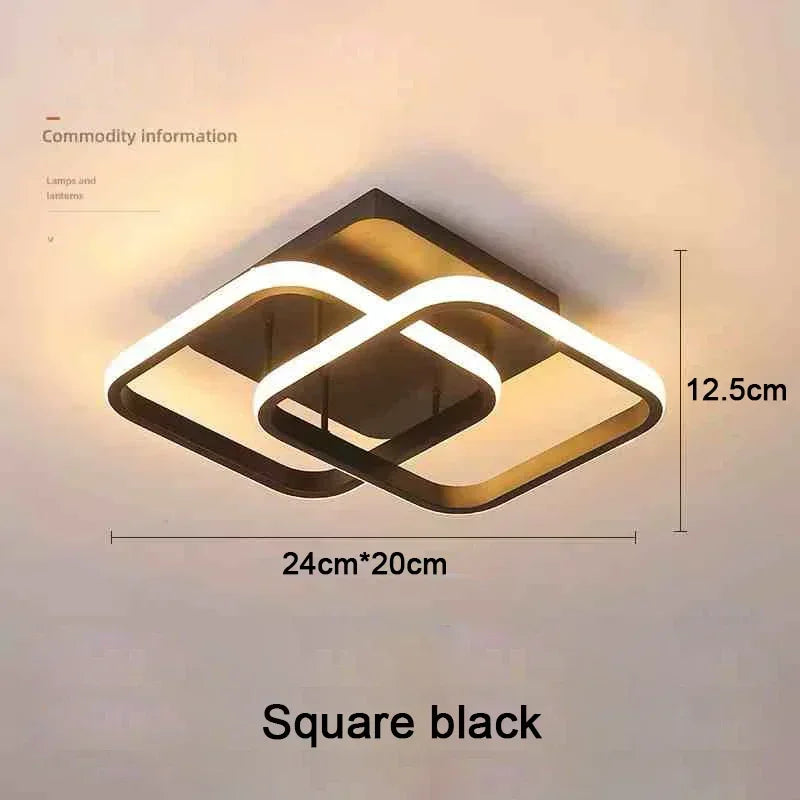 LED Strip Aisle Ceiling Lights Modern Minimalist Living Room Lamps For Balcony Entrance Staircase Home Decor Multiple shapes