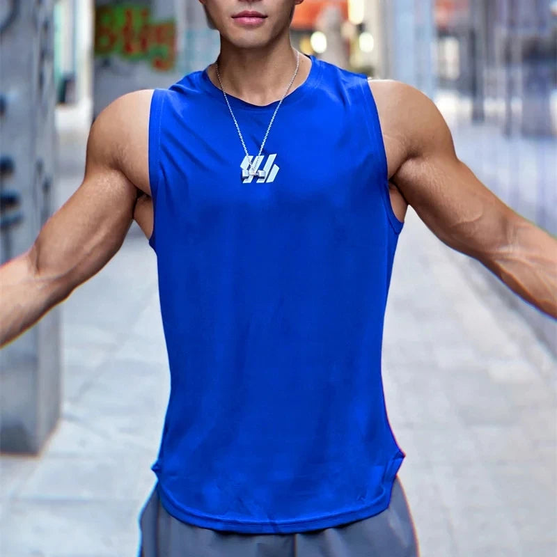 Men’s Summer Gym Vest – Mesh Sleeveless Tank Top, Quick Dry Fitness Wear
